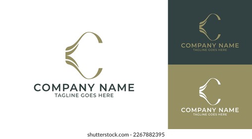 Logo für Buchstaben c, Logo für Kosmetika, Schmucklogo, Schönheitslogo 