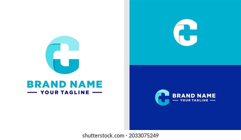 LETTER C LOGO CROSS HEALTHCARE EDITABLE