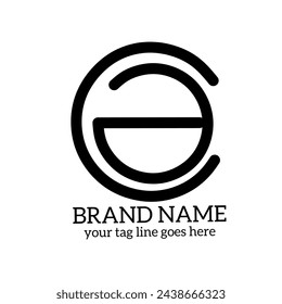 Letter C and A for logo design