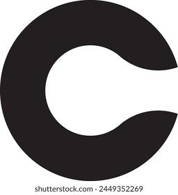 Letra C para diseño de logotipo