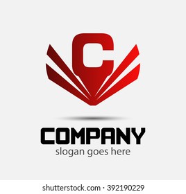 Letter C logo design 
