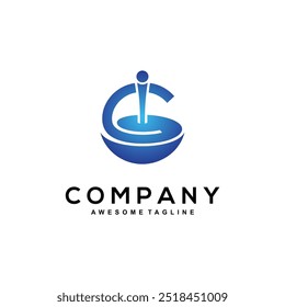 Letter C logo design for business