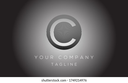 Diseño del logotipo de la letra C, icono moderno creativo C