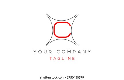 Diseño del logotipo de la letra C, icono moderno creativo C