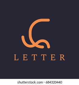 Letter C logo design. Elegant line vector logotype. Luxury linear creative monogram. Beauty salon, Decoration, Boutique logo. Luxury, Business, Hotel Logo. Interior Icon. Resort and Restaurant Logo.