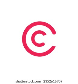 Letter C logo design element vector with modern concept