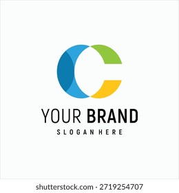 Plantilla de Vector del elemento de diseño del logotipo de la letra C