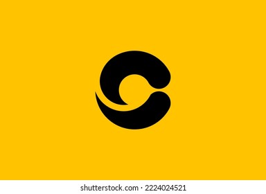 letter C logo design, flat design logo template element, vector illustration