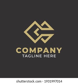 Plantilla de vector de diseño de logotipo de letra C