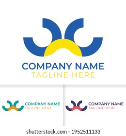 Letter C Logo design. Letter C Logo design. logo icon with 3 concept color good for concept idea business