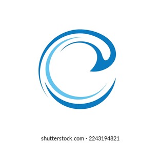 Ilustrador de diseño de logotipo de letra c