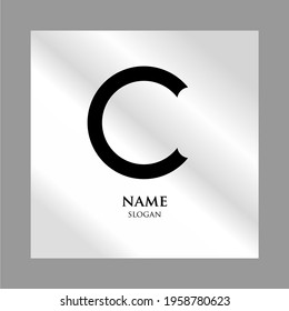 Letter "C" logo design. Minimum creative. Design of an elegant universal vector sign. Premium business logotype. Graphic alphabet symbol for company business identity