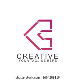 Letter c Logo Design mit modernem Konzept. Symbolbuchstabe c Vektorillustration Illustration