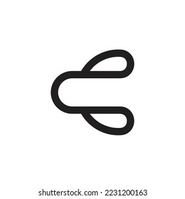letter c logo design, modern abstract