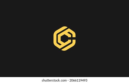 LETTER C LOGO DESIGN WITH NEGATIVE SPACE EFFECT FOR ILLUSTRATION USE