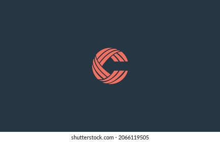 LETTER C LOGO DESIGN WITH NEGATIVE SPACE EFFECT FOR ILLUSTRATION USE