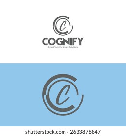 letter c logo design for tech innovation