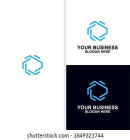 letter c logo design with technology, company, busniess, line concept