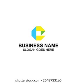 letter c logo design for technology or application icon with creative vector illustration