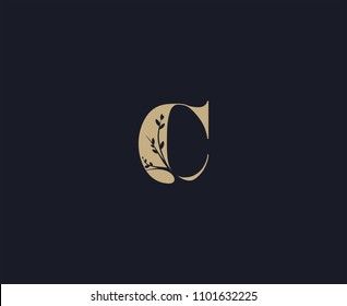 Letter C Logo Design Template. Luxury Logo
