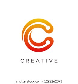 Letter C Logo Design Template, Creative Logo Design, Modern C Logo
