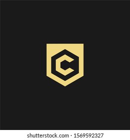 Letter C logo design template