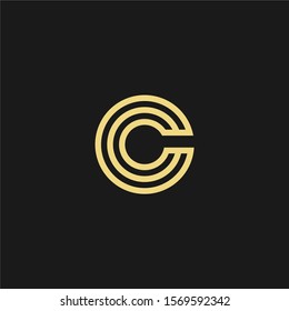 Letter C logo design template