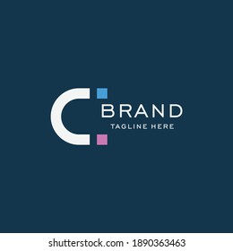 letter C logo design template elements