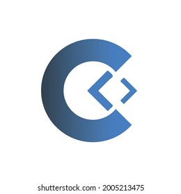 
Plantilla de diseño de logotipo de carta C