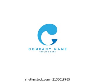 Ilustración de diseño de logotipo de letra c vector