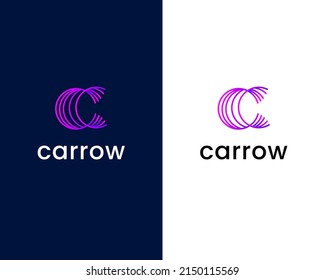 plantilla de diseño de logotipo de letra c