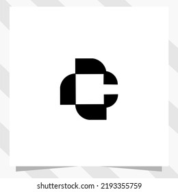 letter c logo design template