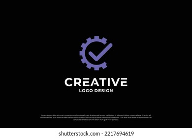 Letter C logo design template. Creative initial letters C logo design symbol.