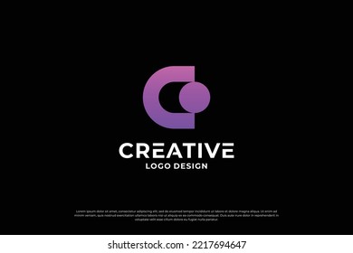 Letter C logo design template. Creative initial letters C logo design symbol.