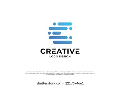 Plantilla de diseño del logotipo de la letra C. Letras iniciales creativas símbolo de diseño del logo C.