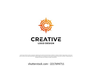 Design-Vorlage für das Logo Buchstabe C. Creative Anfangsbuchstaben C Logo Design Symbol.