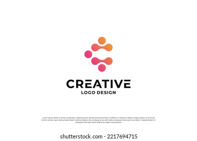Letter C logo design template. Creative initial letters C logo design symbol.