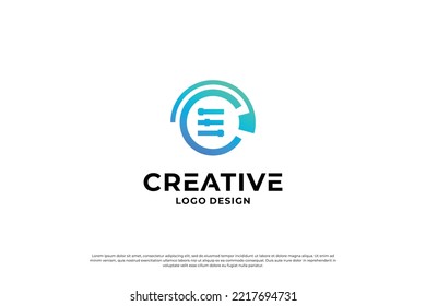Letter C logo design template. Creative initial letters C logo design symbol.