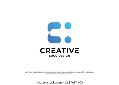 Letter C logo design template. Creative initial letters C logo design symbol.