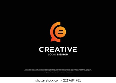 Letter C logo design template. Creative initial letters C logo design symbol.