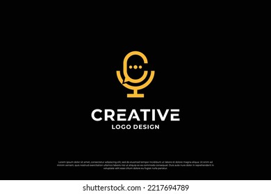 Letter C logo design template. Creative initial letters C logo design symbol.