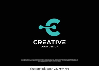 Design-Vorlage für das Logo Buchstabe C. Creative Anfangsbuchstaben C Logo Design Symbol.