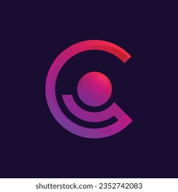 letter c logo design template Free Vector