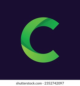 letter c logo design template Free Vector