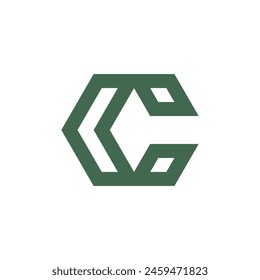 Letter C logo design template elements