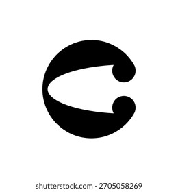 Letter C logo. Logo design. Template elements. Geometric abstract logo