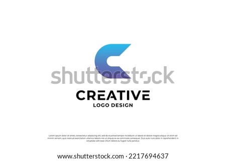 Letter C logo design template. Creative initial letters C logo design symbol.