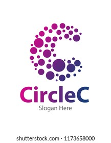 
letter c logo design, this logo uses a small circle that forms the letter c, this logo uses beautiful colors