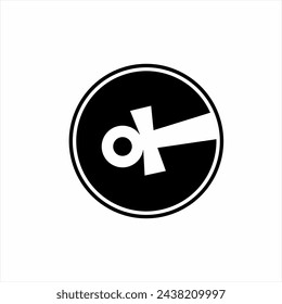 Letter C logo design with unique cross.