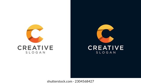 Diseño del logotipo de la carta C para diversos tipos de empresas y empresas	